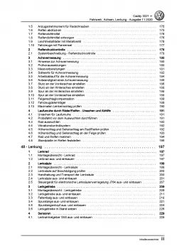 VW Caddy Typ SB ab 2020 Fahrwerk Achsen Lenkung Reparaturanleitung PDF