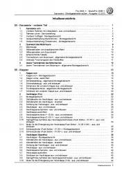 VW Fox Typ 5Z ab 2003 Karosserie Montagearbeiten Außen Reparaturanleitung PDF