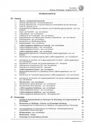 VW Fox Typ 5Z ab 2003 Heizung Belüftung Klimaanlage Reparaturanleitung PDF