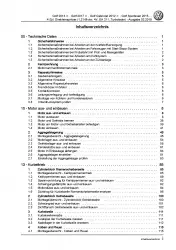 VW Golf 6 Cabrio (11-16) 4-Zyl. 1,2l Benzinmotor 105 PS Reparaturanleitung PDF