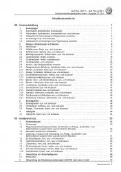 VW Golf 5 Plus 2003-2008 Karosserie Montagearbeiten Innen Reparaturanleitung PDF