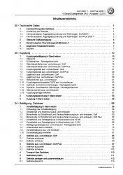 VW Golf 5 Plus (03-08) 6 Gang Schaltgetriebe 0AG Kupplung Reparaturanleitung PDF