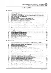 VW Golf 6 Variant (09-13) Heizung Belüftung Klimaanlage Reparaturanleitung