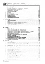 VW Golf 6 Variant 2009-2013 1,4l Benzinmotor 140-170 PS Reparaturanleitung PDF