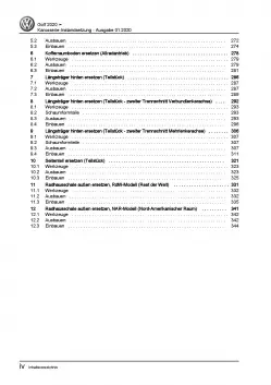 VW Golf 8 Typ CD ab 2019 Karosserie Unfall Instandsetzung Reparaturanleitung PDF