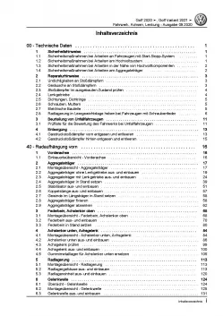 VW Golf 8 Typ CD ab 2019 Fahrwerk Achsen Lenkung Reparaturanleitung PDF