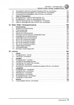 VW Golf 8 Typ CD ab 2019 Fahrwerk Achsen Lenkung Reparaturanleitung PDF