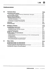 VW L 80 2V (95-01) 5 Gang Schaltgetriebe CL3905 Kupplung Reparaturanleitung PDF