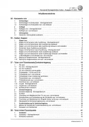 VW LT Typ 2D 1996-2006 Karosserie Montagearbeiten Außen Reparaturanleitung PDF