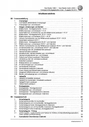 VW New Beetle 9C 1997-2010 Karosserie Montagearbeiten Innen Reparaturanleitung