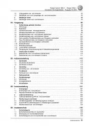 VW Passat 4 3A 1993-1997 Karosseriearbeiten Innen und Außen Reparaturanleitung