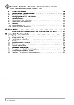 VW Passat 8 3G ab 2019 7 Gang Automatikgetriebe DKG 0DL Reparaturanleitung PDF