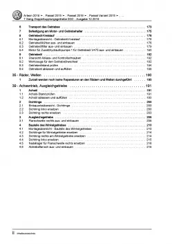 VW Passat 8 3G ab 2019 7 Gang Automatikgetriebe 0GC DKG Reparaturanleitung PDF