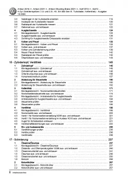 VW Passat 8 3G ab 2019 1,8l 2,0l Benzinmotor 179-290 PS Reparaturanleitung PDF