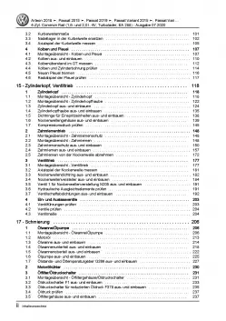 VW Passat 8 3G (19>) 1,6l 2,0l Dieselmotor TDI 110-190 PS Reparaturanleitung PDF