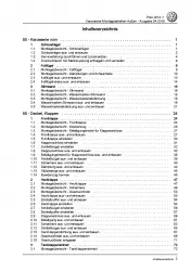 VW Polo 5 6C 2014-2017 Karosserie Montagearbeiten Außen Reparaturanleitung PDF