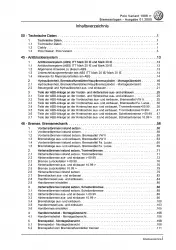 VW Polo 3 Variant 1997-2001 Bremsanlagen Bremsen System Reparaturanleitung PDF