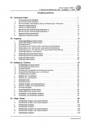 VW Polo 3 6K Variant 1997-2001 5 Gang Schaltgetriebe 085 Reparaturanleitung PDF