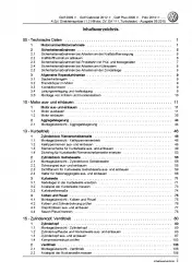 VW Polo 5 6R (09-14) 4-Zyl. 2V 1,2l Benzinmotor 85-105 PS Reparaturanleitung PDF