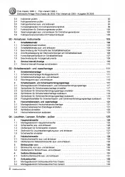 VW Polo Classic 6V 2000-2002 Elektrische Anlage Systeme Reparaturanleitung