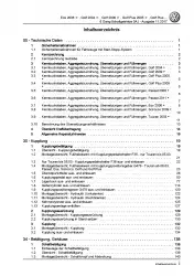 VW Scirocco 13 (08-14) 6 Gang Schaltgetriebe 0AJ Kupplung Reparaturanleitung PDF