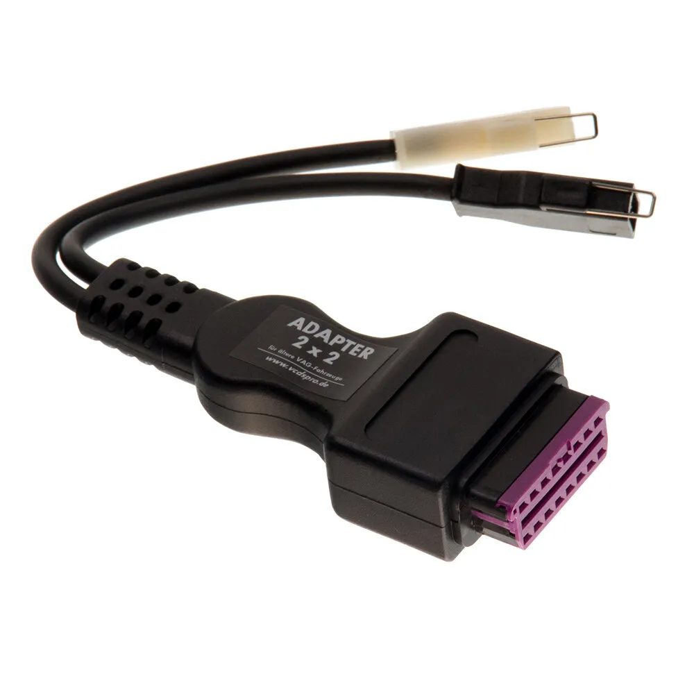 Adapter 2x2 für VW, Volkswagen, Audi, Seat und Skoda Fahrzeuge vor 1995