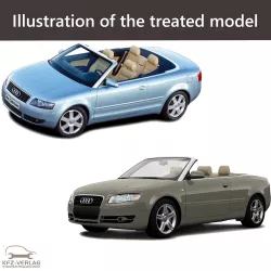E-Book workshop manual for Audi A4 Cabriolet type 8H, 8H7, 8HE year of construction 2002, 2003, 2004, 2005, 2006, 2007, 2008, 2009