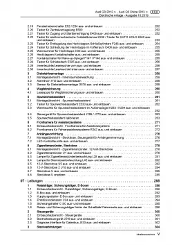 Audi Q3 8U 2011-2018 Elektrische Anlage Elektrik Systeme Reparaturanleitung PDF