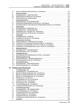 Audi Q3 Typ 8U 2011-2018 Karosserie Montagearbeiten Innen Reparaturanleitung PDF