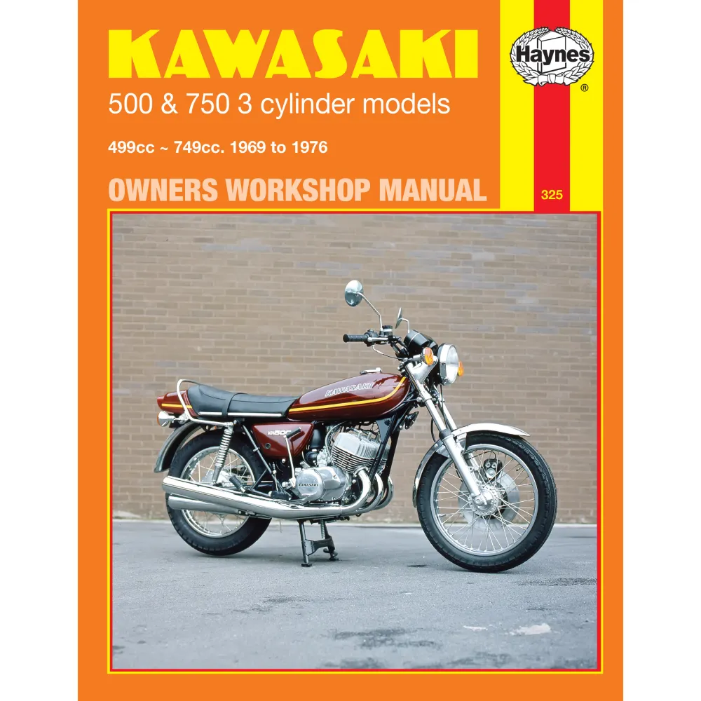 Kawasaki 500/500H/KH500/750H 1969-1976 UK USA Motorrad Reparaturanleitung Haynes