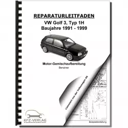 VW Golf 3 Typ 1H (91-99) Motronic Einspritz- Zündanlage 1,6l Reparaturanleitung