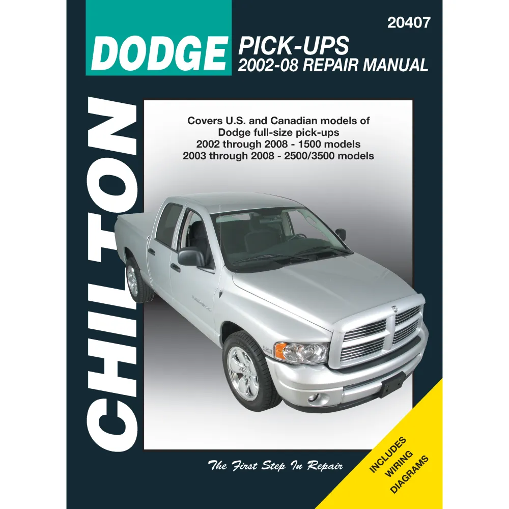 Dodge RAM 1500 2500 3500 2002-2008 Reparaturanleitung Chilton
