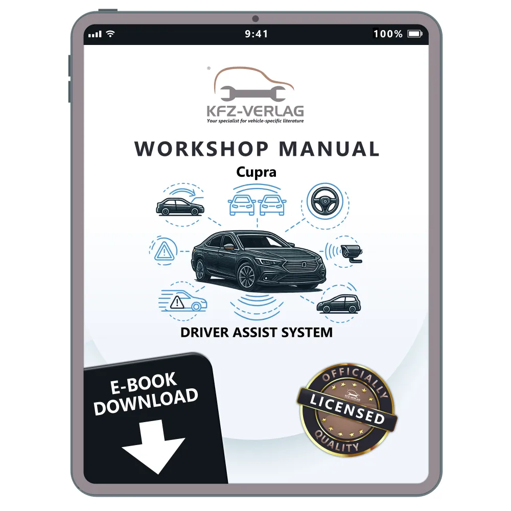 Cupra Terramar KP from 2024 driver assist systems repairs workshop manual eBook