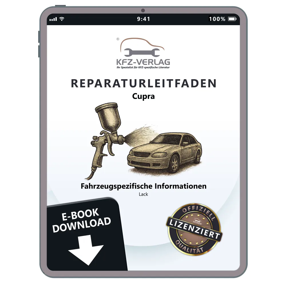 Cupra Ateca KB ab 2020 Fahrzeugspezifische Infos Lack Reparaturanleitung eBook