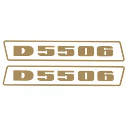 Deutz D5506 Gold bis 1974 Schlepper Traktor Aufkleber Klebefolie Groß