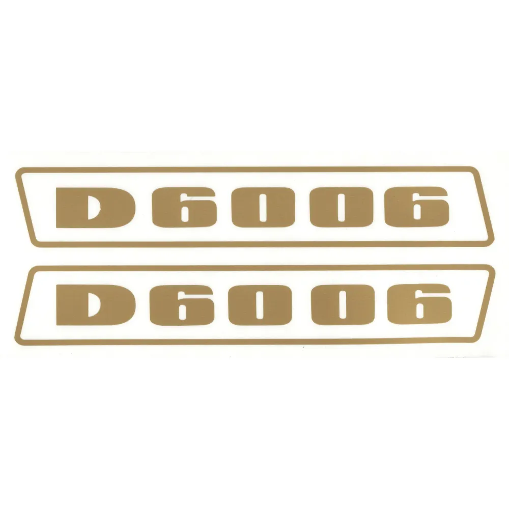 Deutz D6006 Gold bis 1974 Schlepper Traktor Aufkleber Klebefolie Groß