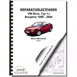 VW Bora 1J 1998-2006 4-Zyl. 1,9l Dieselmotor Mechanik 90 PS Reparaturanleitung