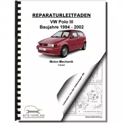 VW Polo 6N (94-02) 4-Zyl. 1,7l 1,9l Dieselmotor TDI 57-54 PS Reparaturanleitung