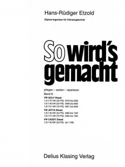 VW Golf 1 Typ 17 1976-1983 So wird's gemacht Reparaturanleitung E-Book PDF