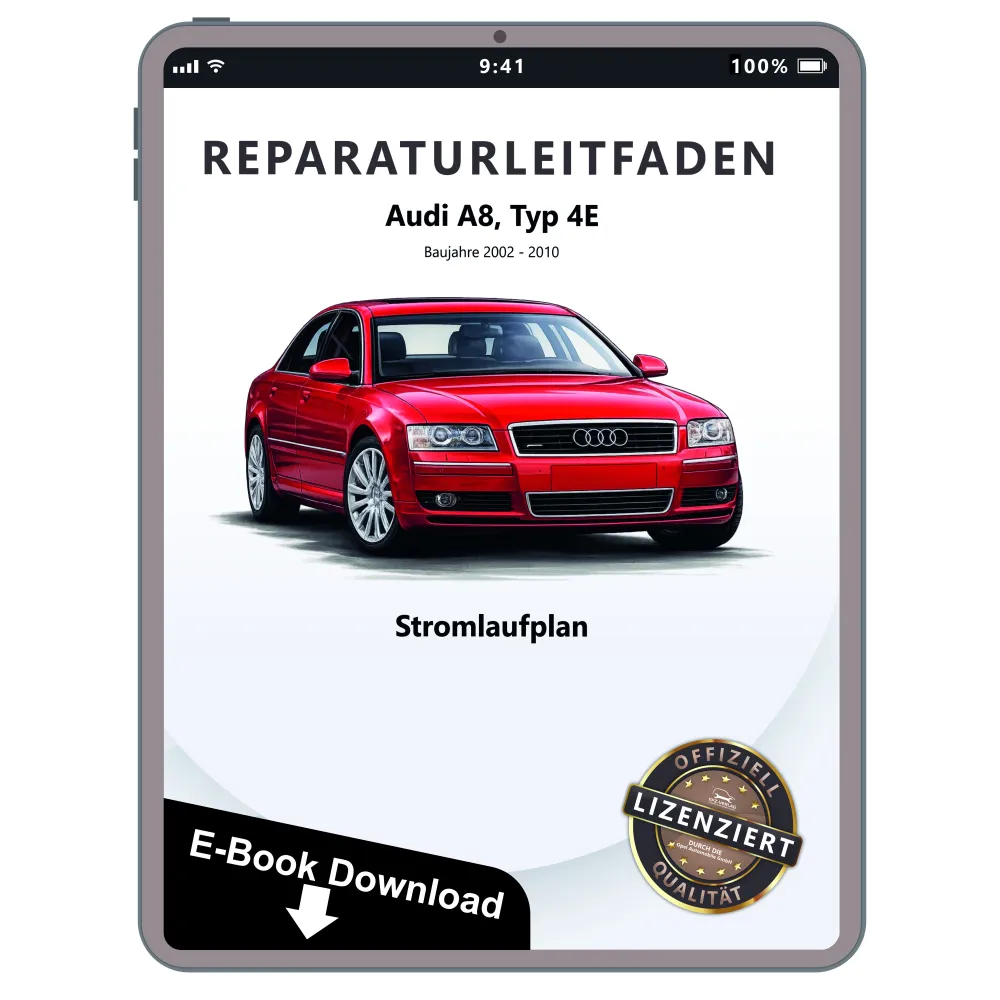 Audi A8 Typ 4E 2002-2010 Schaltplan Stromlaufplan Verkabelung Elektrik Pläne PDF