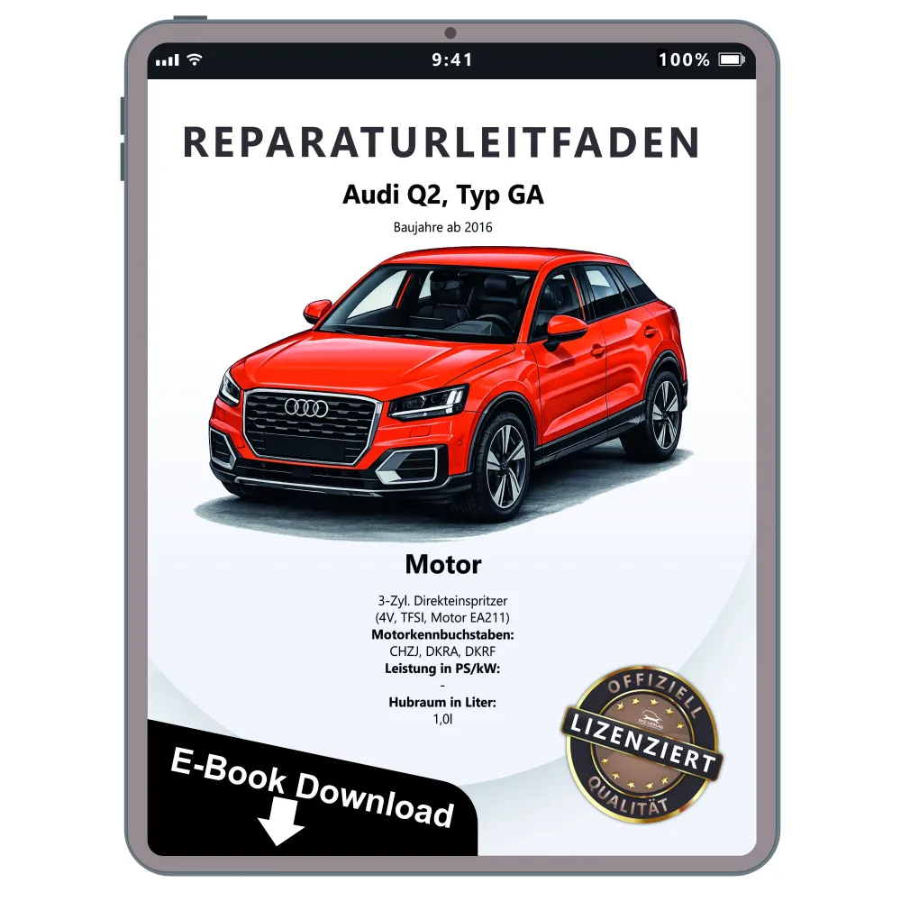  Audi Q2 Typ GA ab 2016 3-Zyl. 1,0l Benzinmotor Reparaturanleitung PDF