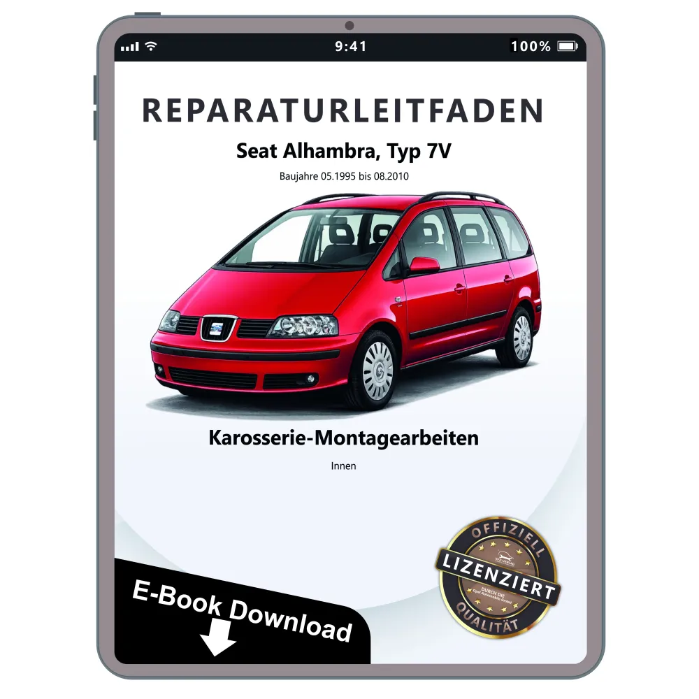 Seat Alhambra 7V 95-10 Karosserie Montagearbeiten Innen Reparaturanleitung eBook