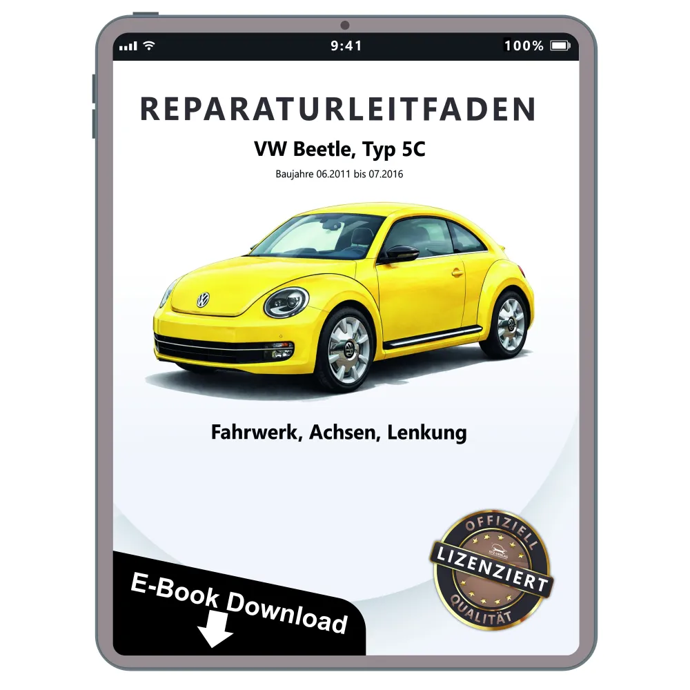 VW Beetle Typ 5C 2011-2016 Fahrwerk Achsen Lenkung Reparaturanleitung eBook