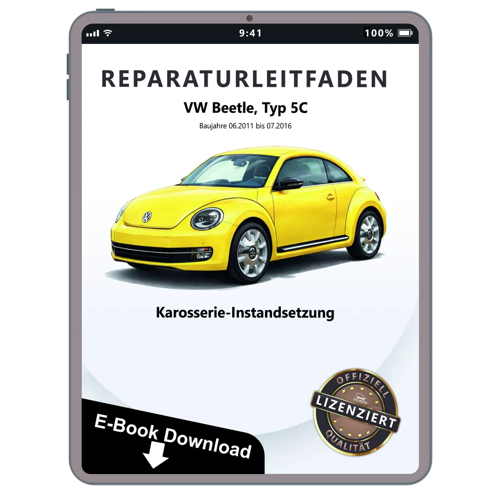VW Beetle 5C 2011-2016 Karosserie Unfall Instandsetzung Reparaturanleitung eBook