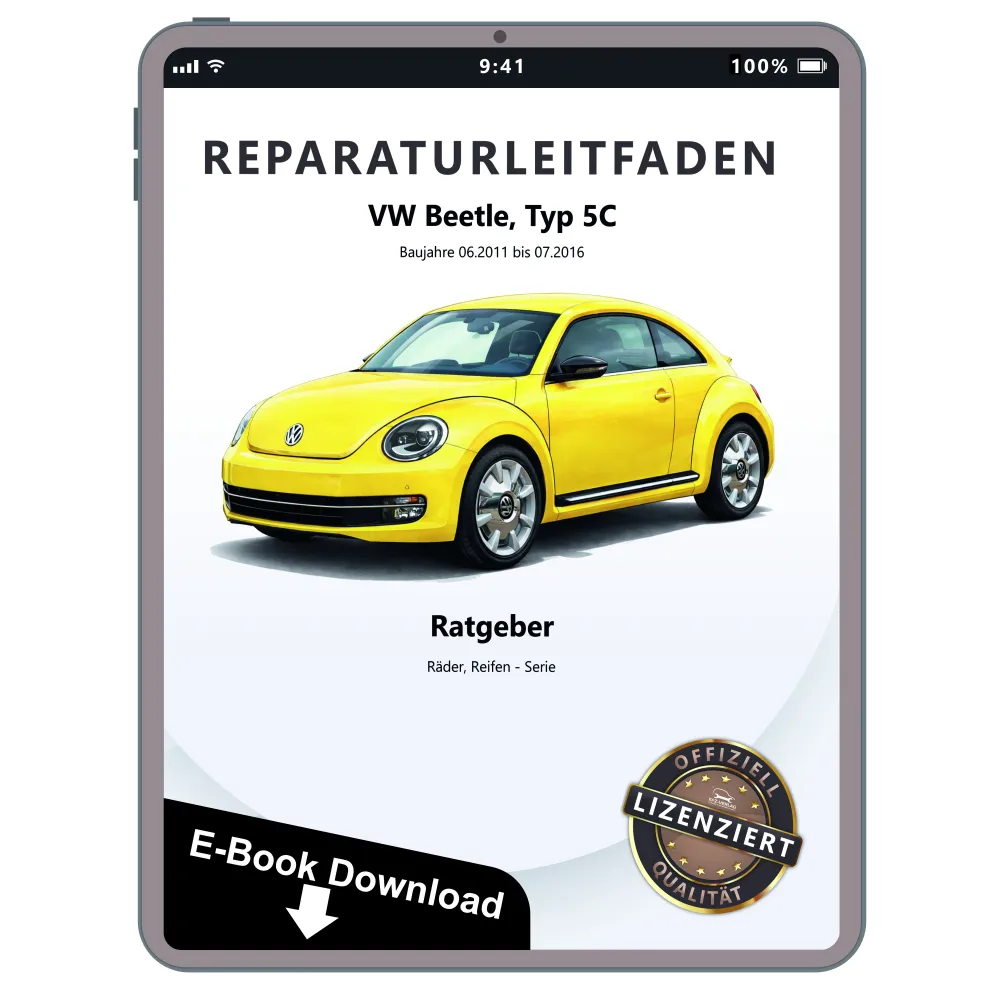 VW Beetle Typ 5C 2011-2016 Ratgeber Räder Reifen Serie Reparaturanleitung eBook