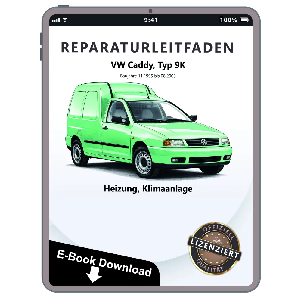 VW Caddy Typ 9K 1995-2003 Heizung Lüftung Klimaanlage Reparaturanleitung eBook