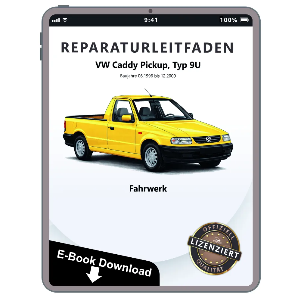 VW Caddy Pickup 9U 1996-2000 Fahrwerk Lenkung Bremsen Reparaturanleitung eBook