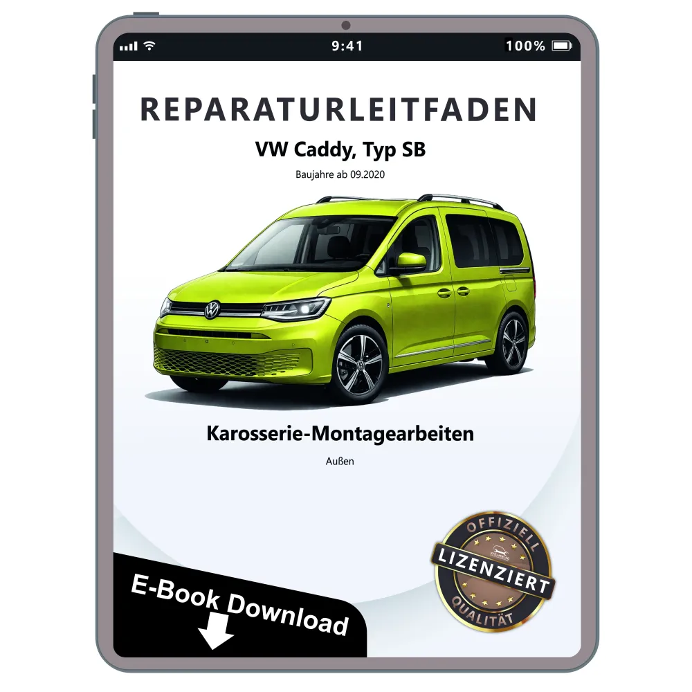VW Caddy SB ab 2020 Karosserie Montagearbeiten Außen Reparaturanleitung eBook