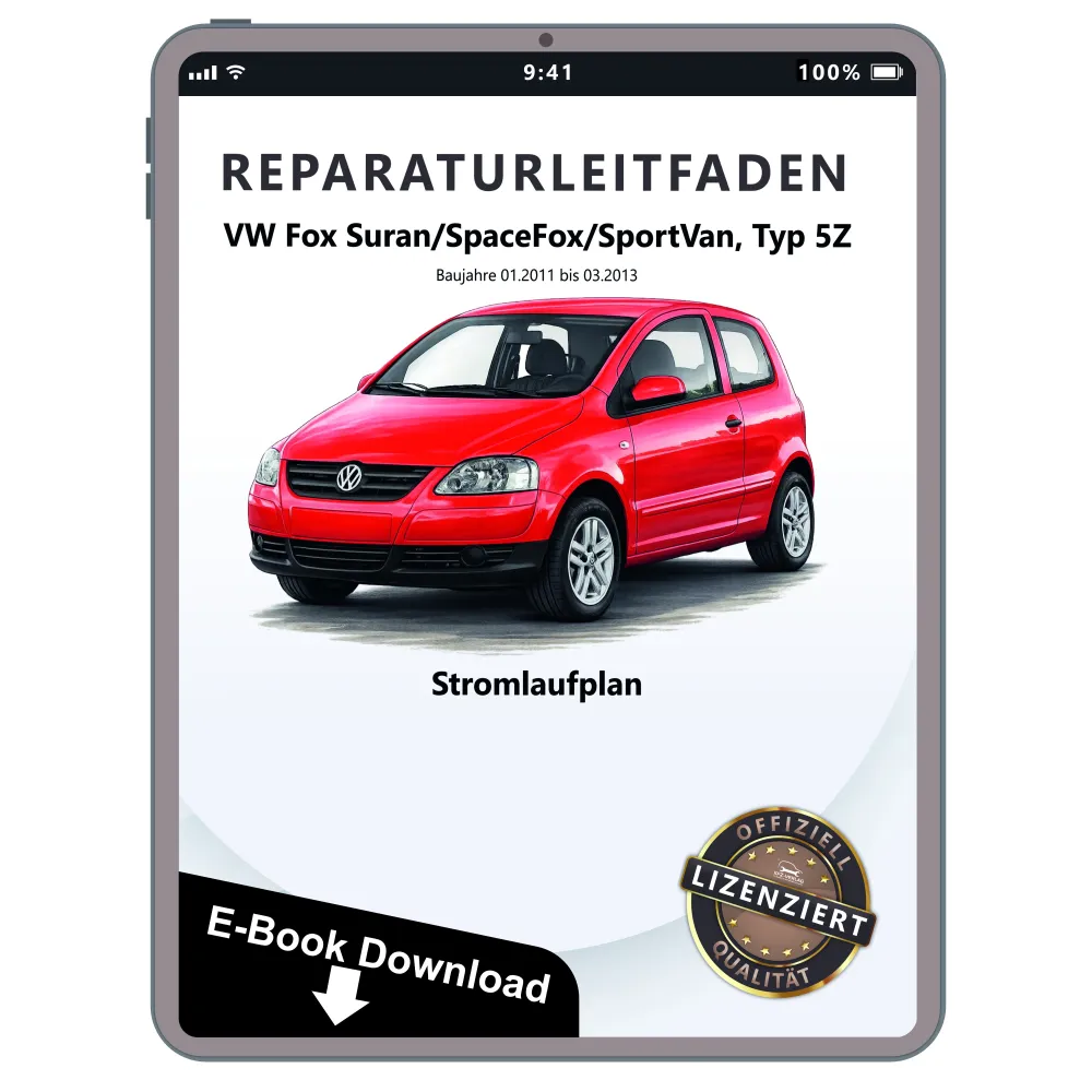 VW Fox 5Z 2011-2013 Schaltplan Stromlaufplan Verkabelung Elektrik Pläne eBook