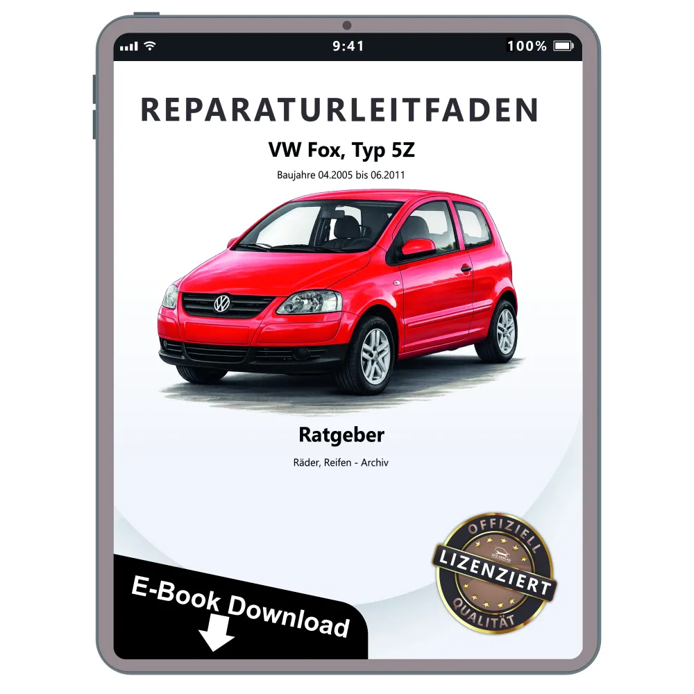 VW Fox Typ 5Z 2005-2011 Ratgeber Räder Reifen Archiv Reparaturanleitung eBook